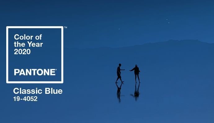 Классический синий цвет стал выбором 2020 года Pantone