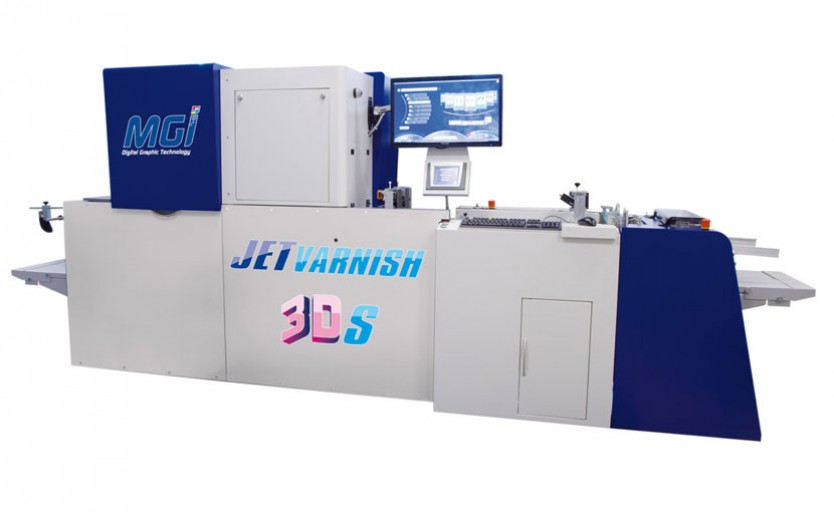 Новая цифровая система выборочного лакирования MGI JetVarnish 3DS от Konica Minolta