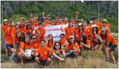 Акция благотворительности от компании OKI: посадка мангровых деревьев в национальном парке Таиланда